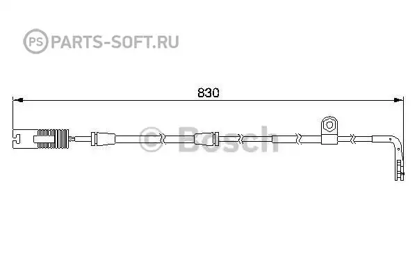 BOSCH 1987474958 1 987 474 958_QS01638203F 34351163065 датчик износа колодок перед.\ W E39 all 96 L830 | Автомобили