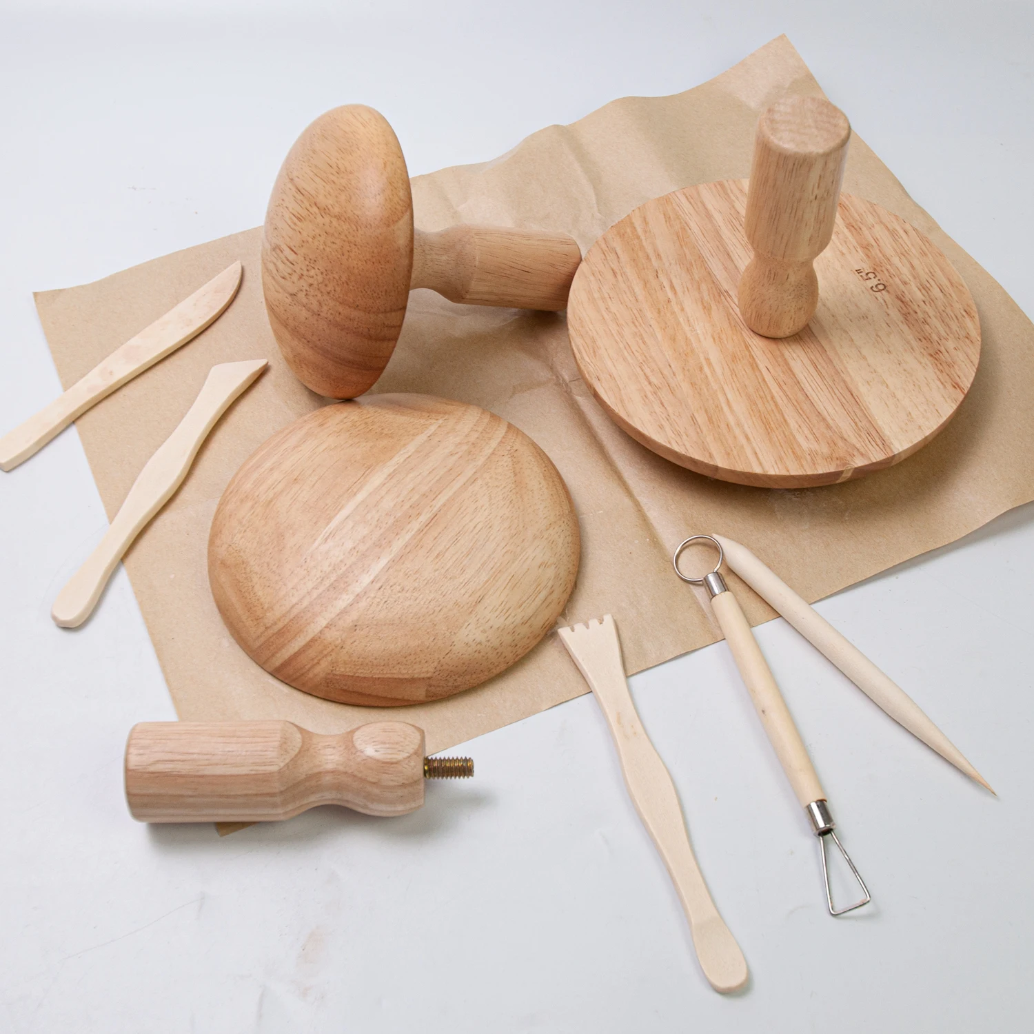 Wood Pottery Plaster Mold Set 1