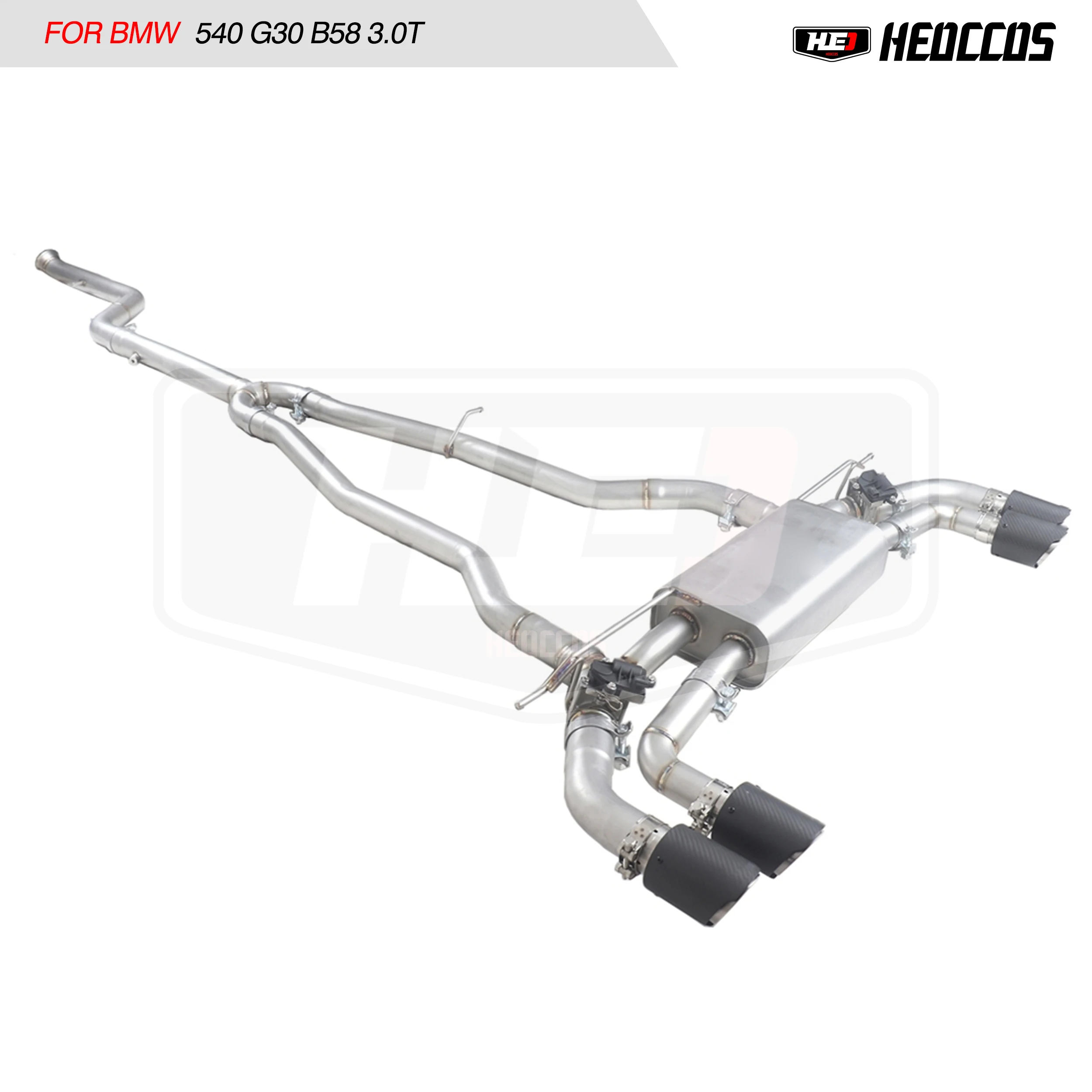 HEO Racing Performance Car Catback Exhaust Muffler Pipe For BMW 520I 530I 540i G30 G31 B48 B58 2.0T 3.0T