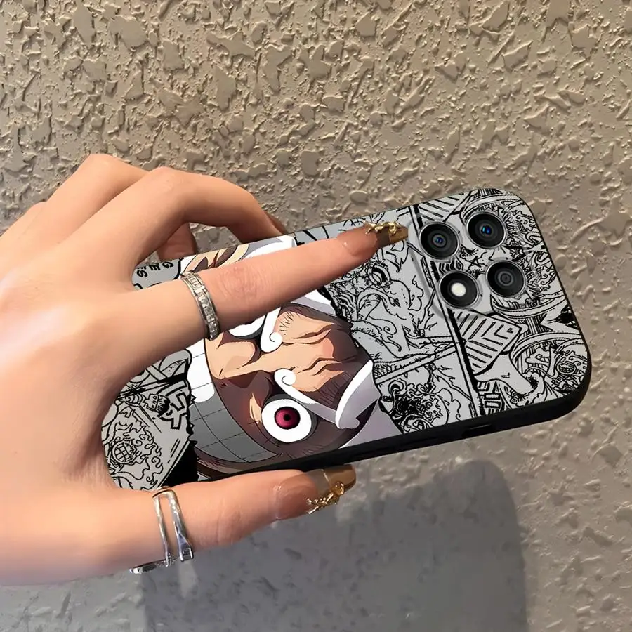 Ones Pieces Luffys Anime Black Phone Cover Case