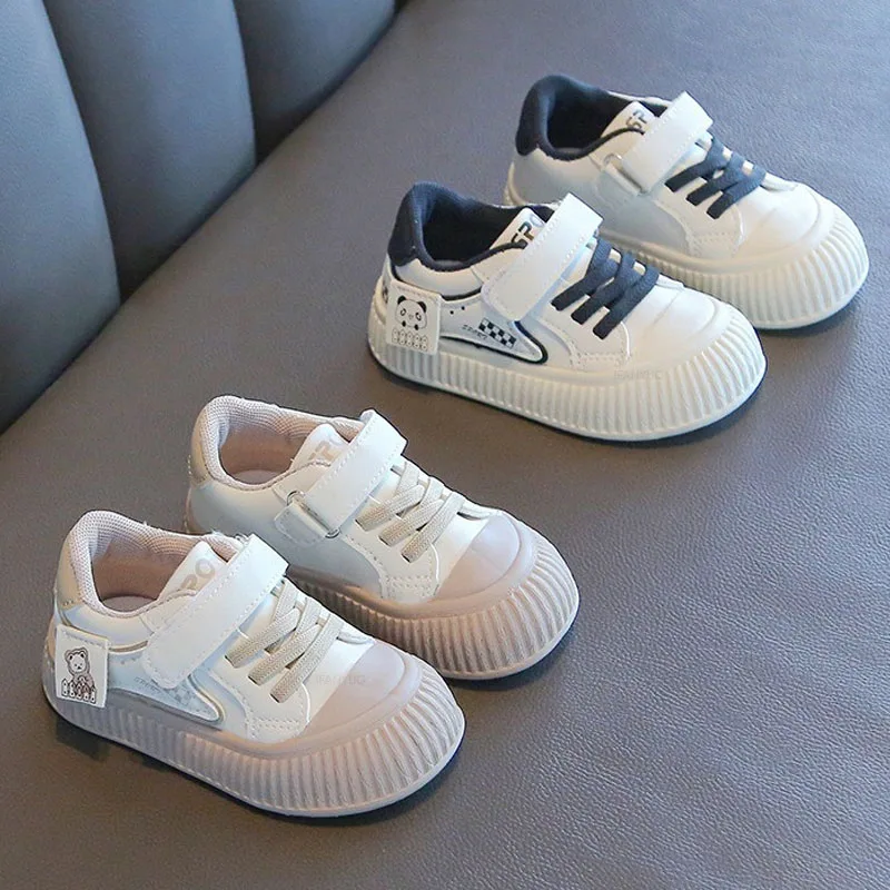 Autumn New Kid Casual Sports Shoes Soft Kick Prevention Boys Girls Baby Board Shoes Fashion Cute Cartoon Children Running