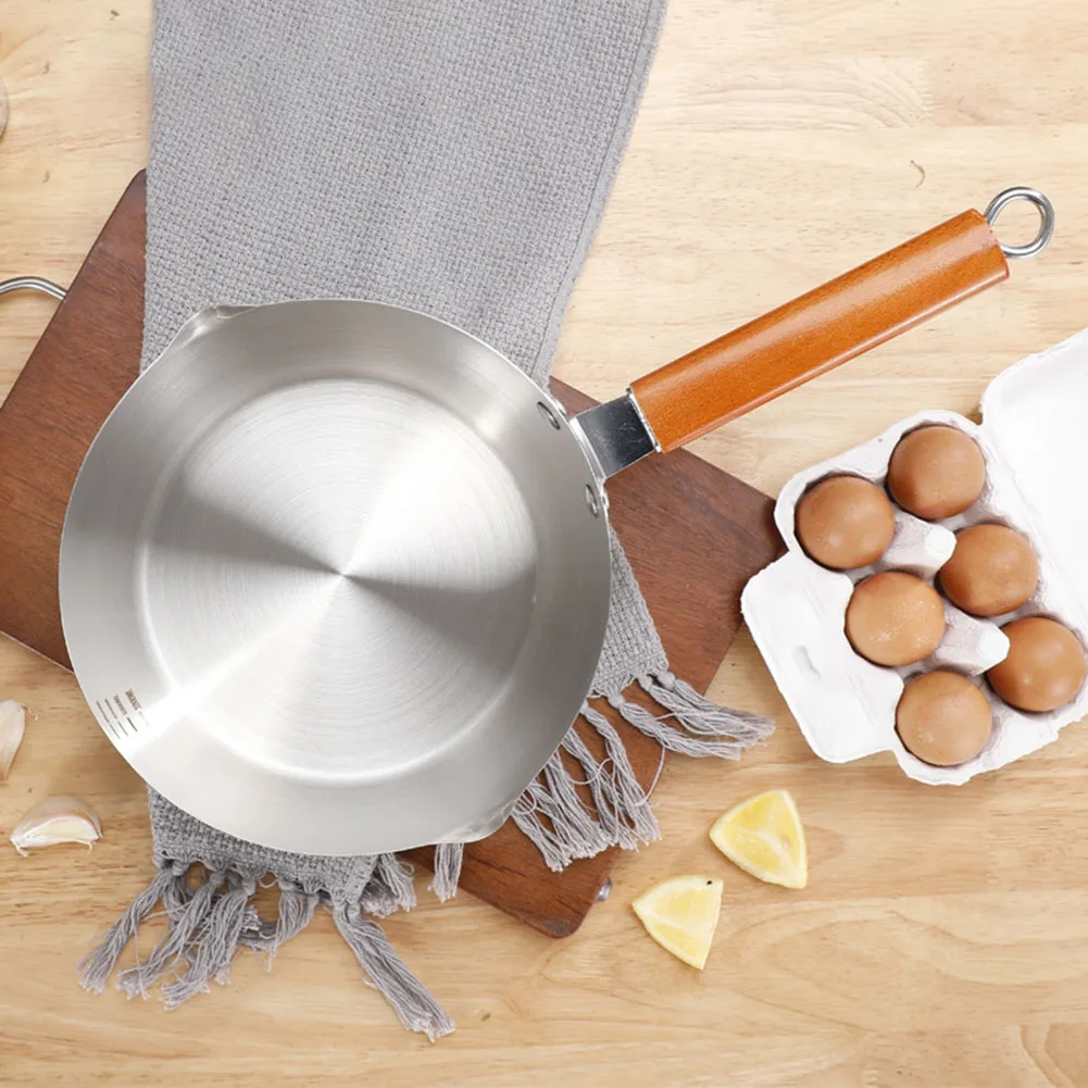 

Stainless Steel Soup Stock Pots Milk Pan Milk Bar Tea Pan Sauce Pan Milk Pot Heat Oil Boil Eggs Heat Milk Multi Pot 18/20/22cm