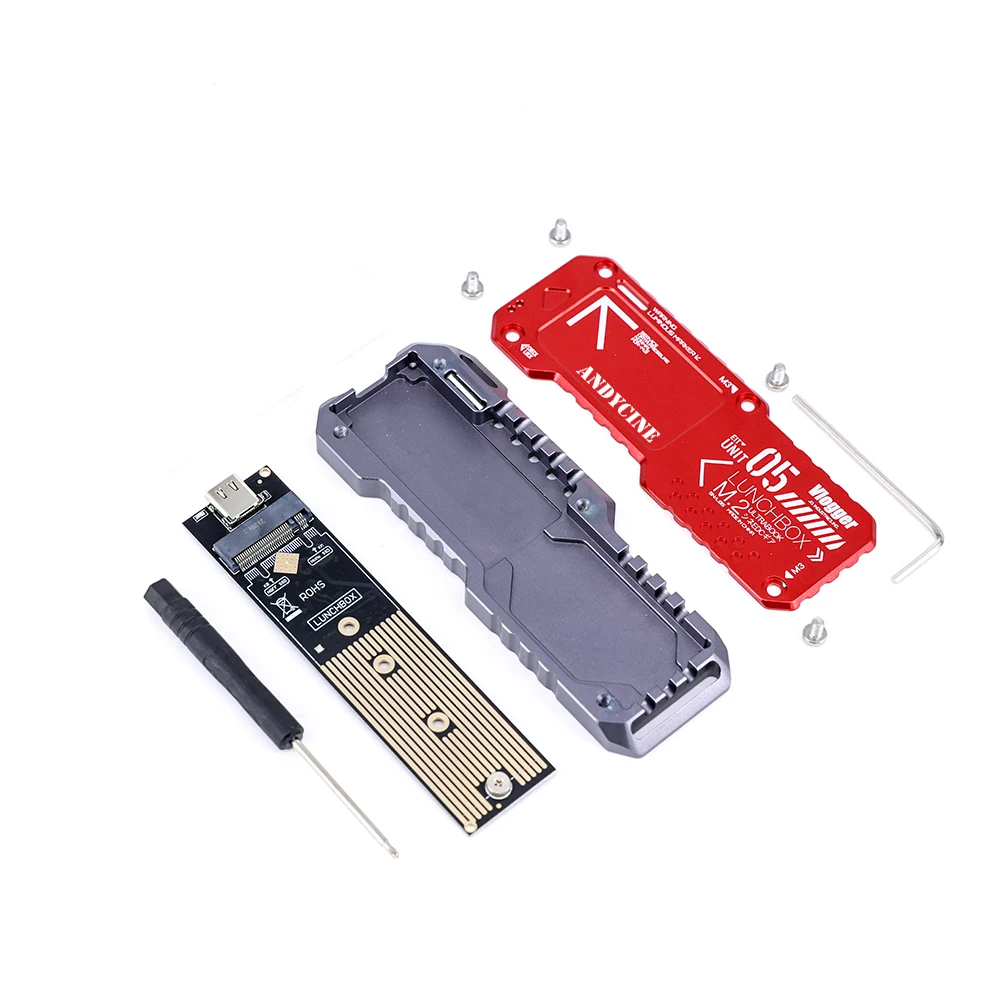 ANDYCINE Lunchbox V M.2 SSD Enclosure For M.2 NVMe or SATA SSD