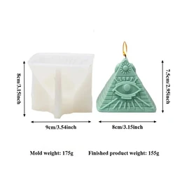 Pyramid Silicone Mold for Crafting Candle, Soap, and Resin Creations (83001200)
