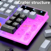 85DC 104 Keys= Gaming Keyboard and Mouse Combo with LED Backlit Quiet Computer Keyboard PC Keyboard USB Corded Keyboard - Image 5