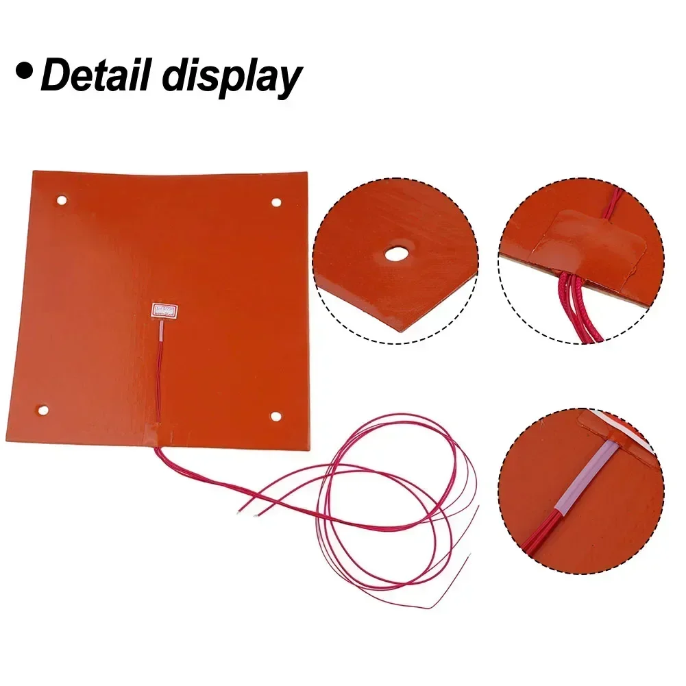 Silicone Heater 310x310mm 110/220V 750W Heating Pad For Creality CR-10 Printer Heating Mat Air Conditioning Heater Replacement