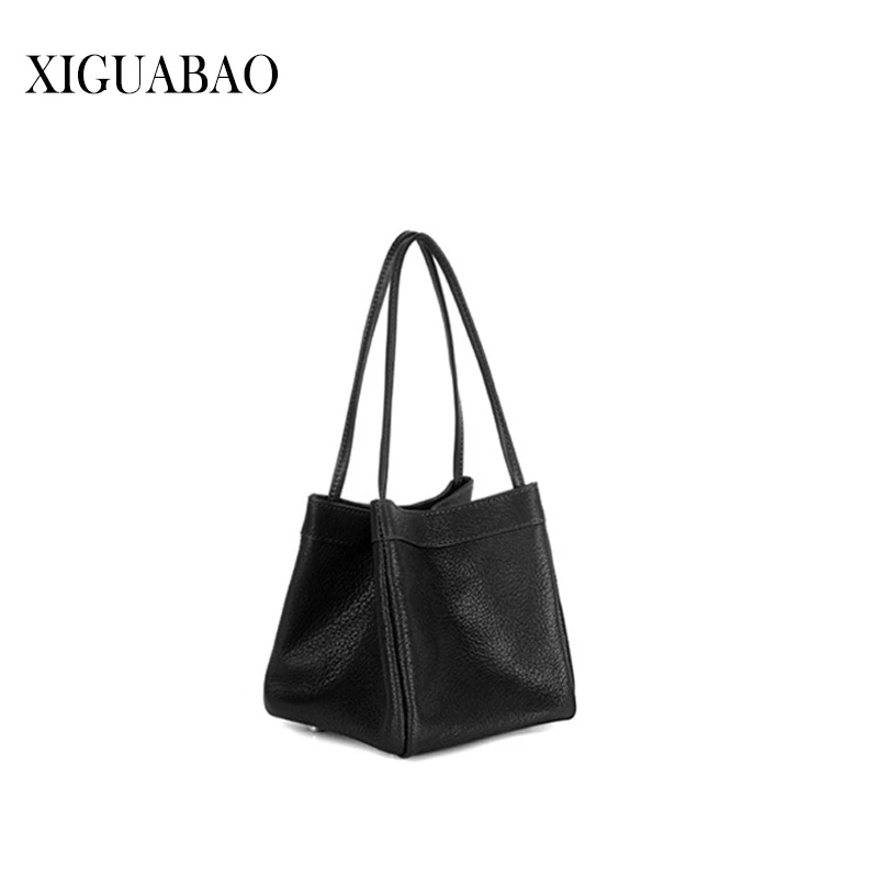 

Genuine Leather Basket Tote Bag Small Shopper Handbag Trend Clutch Purse Brand Designer Bag Women Bolsa Exotica Vomen Bags