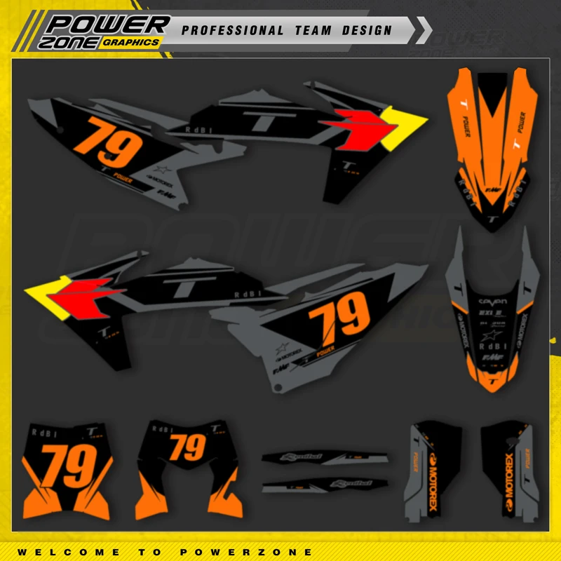 PowerZone Ŀ  ׷ Į, KTM 23-25SXF 24-26 EXC  ƼĿ 001, 3M ƼĿ ŰƮ