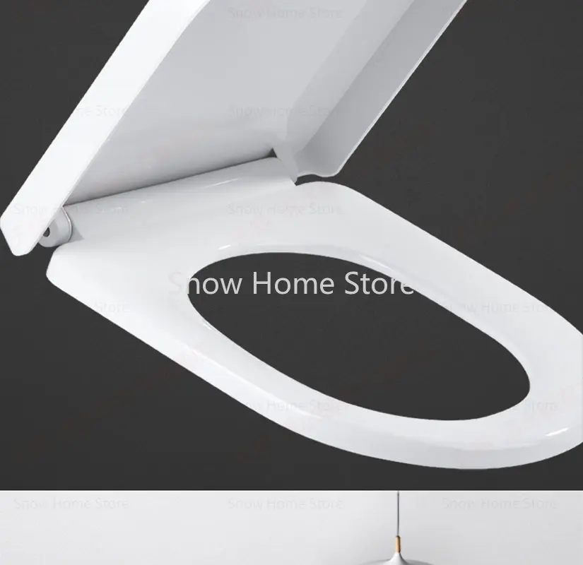 PPUniversalSlowCloseToiletSeatLidCoverSetThickenReplacementAntibacterialSquareRound