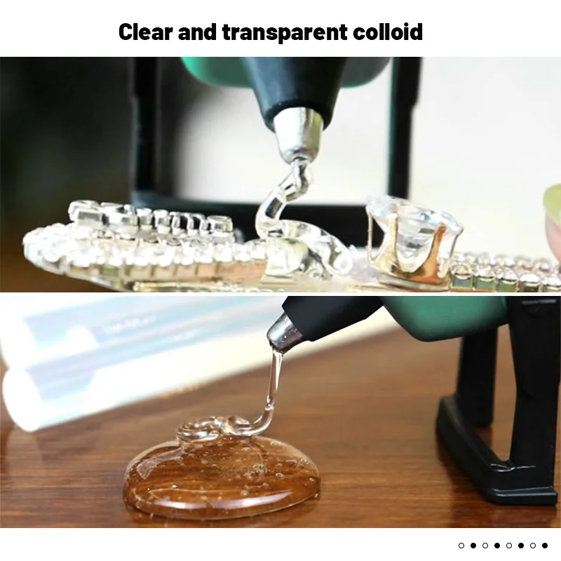 10Pcs 7x100mm Clear Hot Melt Glue Stick For Glue Gun High Viscosity Adhesive Sealing Wax Stick Repair Tool Kit DIY Hand Tool 6