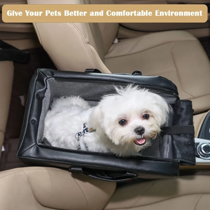 Hund Auto Sitz Pet Reise Booster Sitz für Auto Armlehne mit Sicherheit  Haken Waschbar Design Abnehmbare Kissen Matte Dropshipping