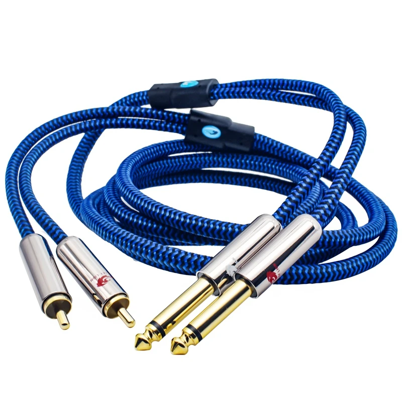 ̾  ̺ ͼ ֿܼ  6.35mm- RCA AMP 2*RCA-2*1/4ġ   OFC ̺ 1M 2M 3M 5M 8M 10M