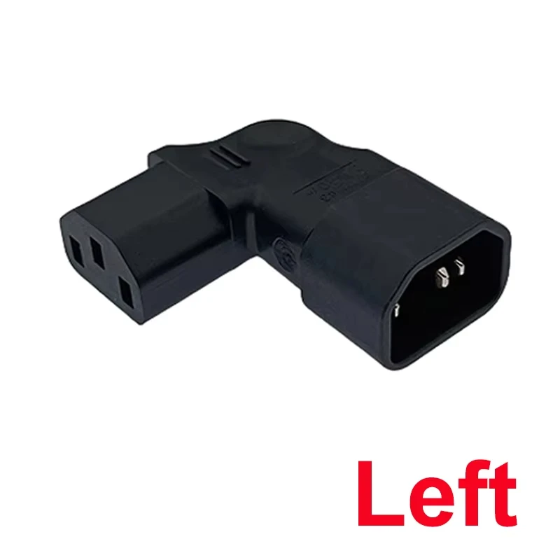 Right-Angle IEC 320 C14 to C13 AC Power Adapter