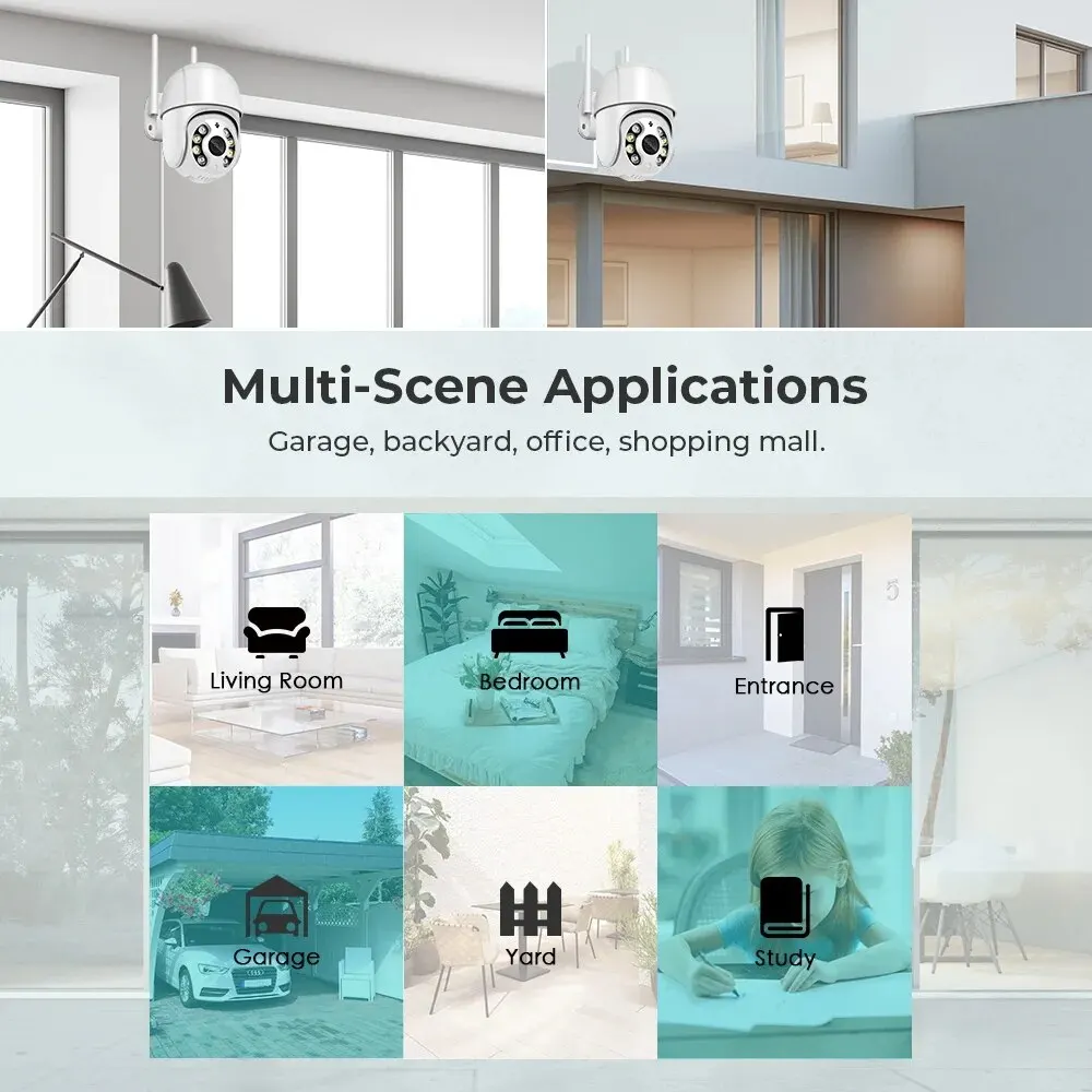 8MP 4K IP Camera 5MP Speed Dome Auto Tracking PTZ Camera Smart Home Outdoor Wireless WIFI Surveillance Monitor