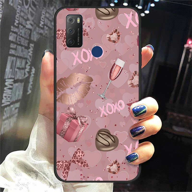 For TCL 20E Case Silicone Phone Cover For TCL 20S 20Y 20 E TCL 20B 6159K Cases Soft Back TPU Bags Bumpers Fundas phone belt pouch Cases & Covers