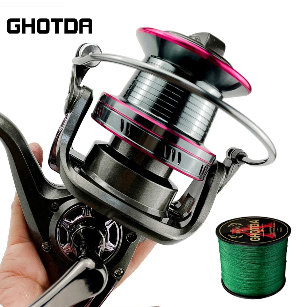 Spinning Fishing Reel 9000 10000 12000 Ultralight Max Drag 30kg Surfcasting  Reel Saltwater Jigging Reel With Fishing Line Kit