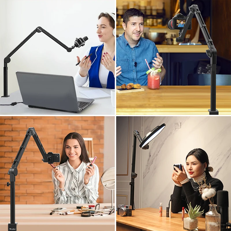 Microfone Boom Braço Suporte para Gravação Mesa Dslr Câmera Holder Suspensão Ajustável Mic Boom Parafuso de Montagem Vijim-ls24 - Image 5