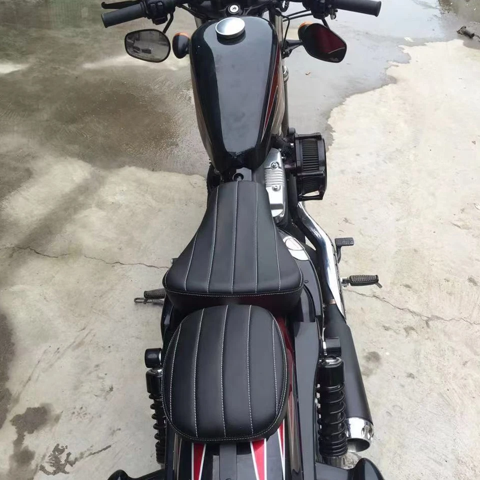 Seggiolino Moto Per Harley Sportster 883/1200 - Pelle PU, Antiscivolo, 2007-2013 - Foto 2