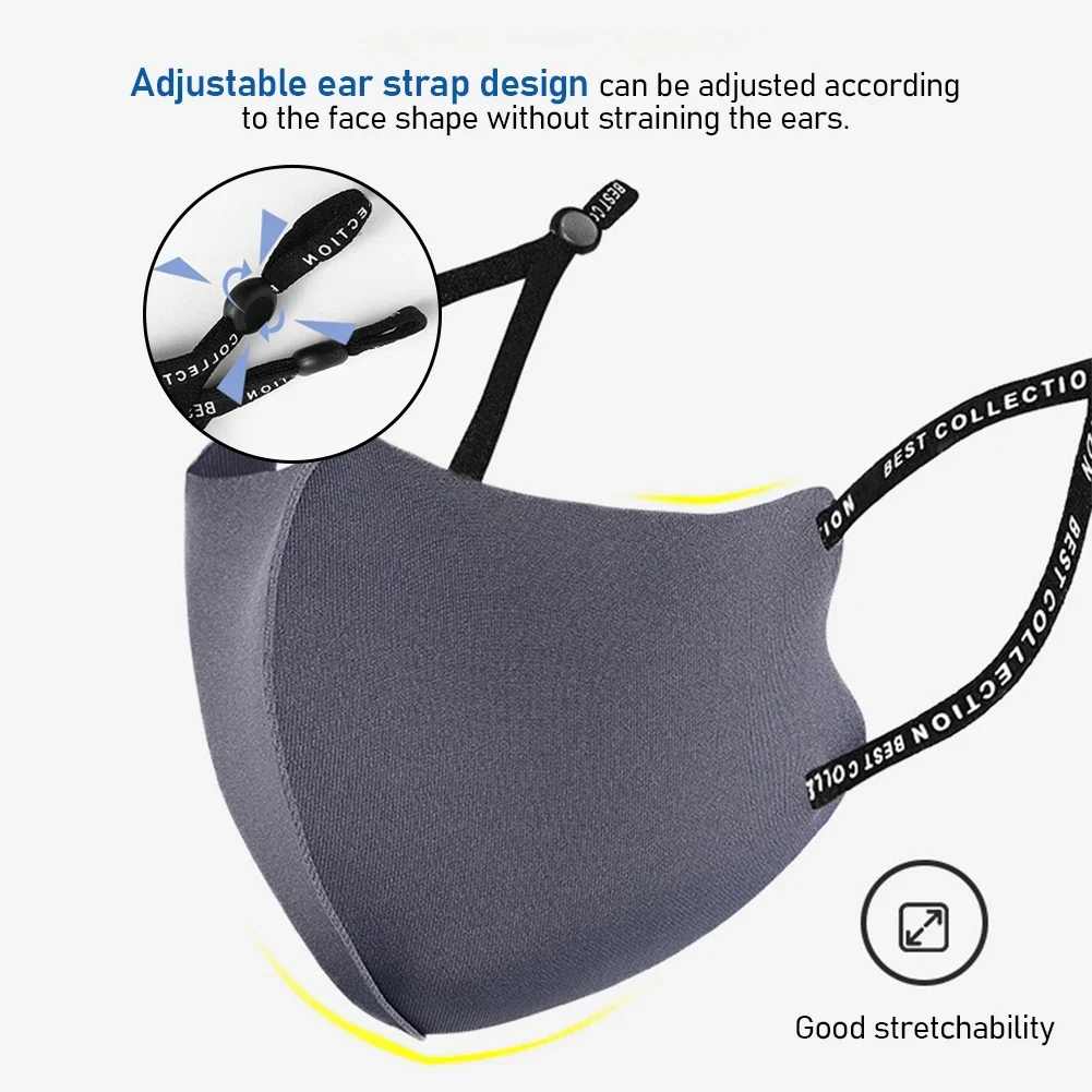 3D Washable Dust Mask Unisex Adjustable Dust-proof Breathable