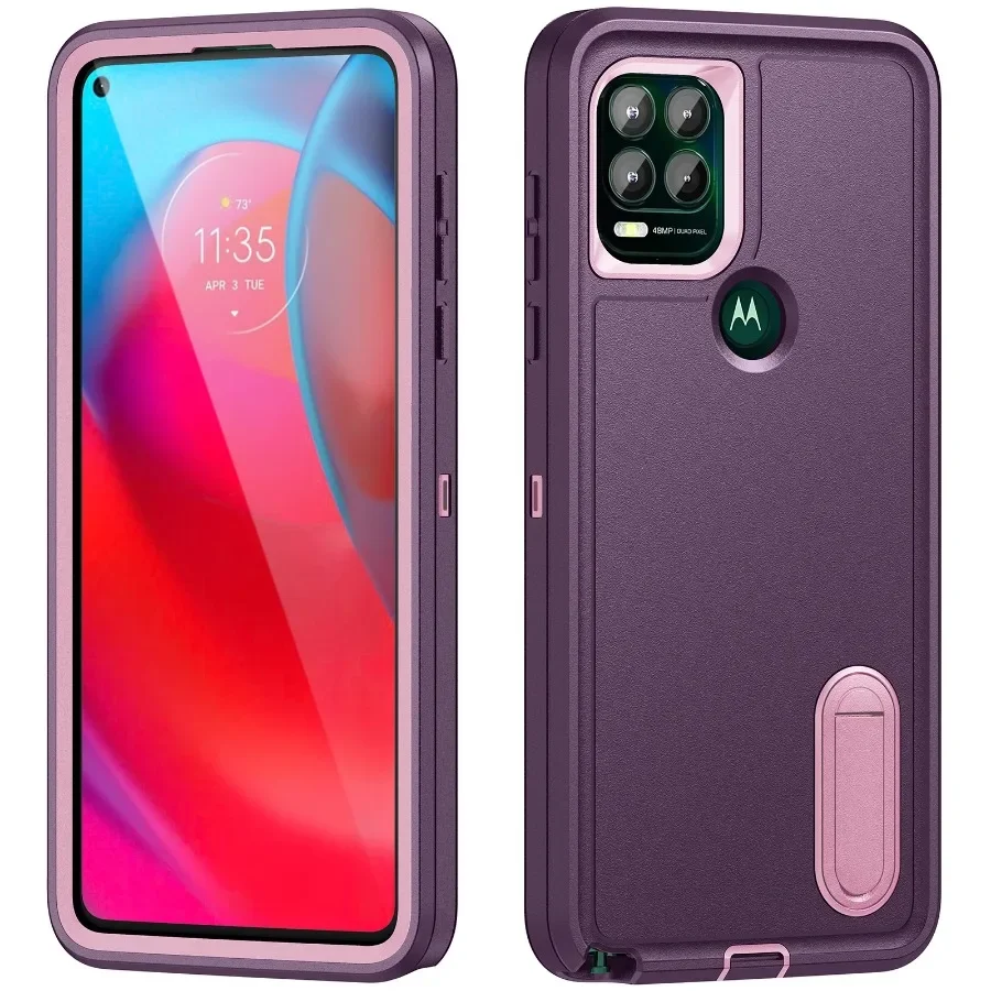 3-in-1 Hybrid Shockproof Anti-Scratch Protective Case with Stand