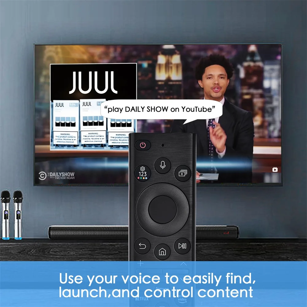 Premium Voice Remote Control for Samsung Smart TVs (No Solar Function)