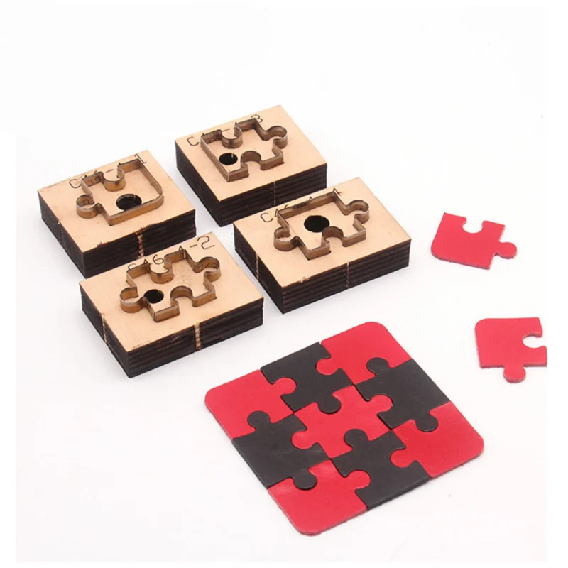 JapanSteelBladeWoodenRuleMetalDieJigsawpuzzleLeatherCraftCut