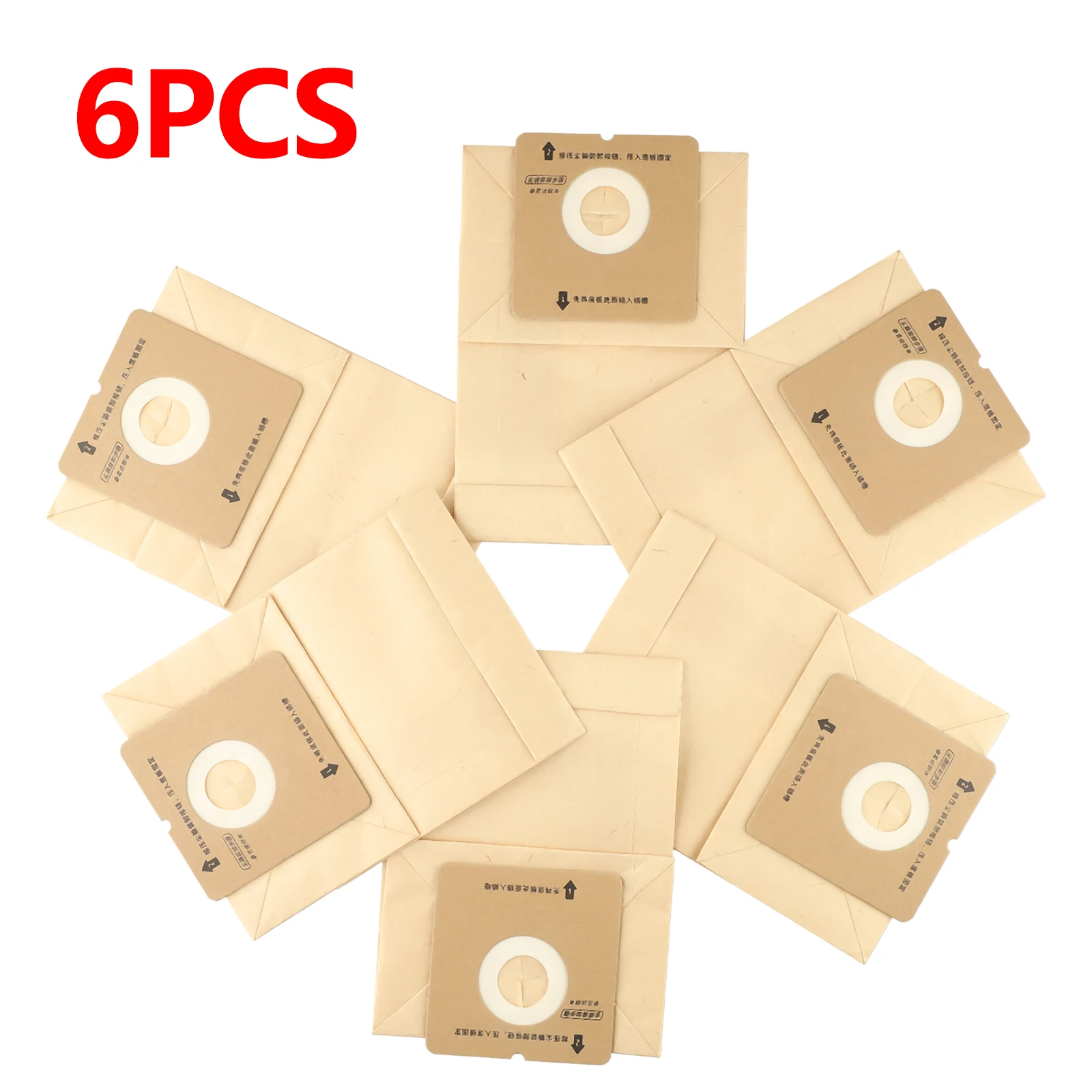 

Replacement Dust Bags Set Part 6 pcs Vacuum Cleaner Paper Replace 6x RO1321 RO1336 RO1131 RO1121 RO1122 RO1124