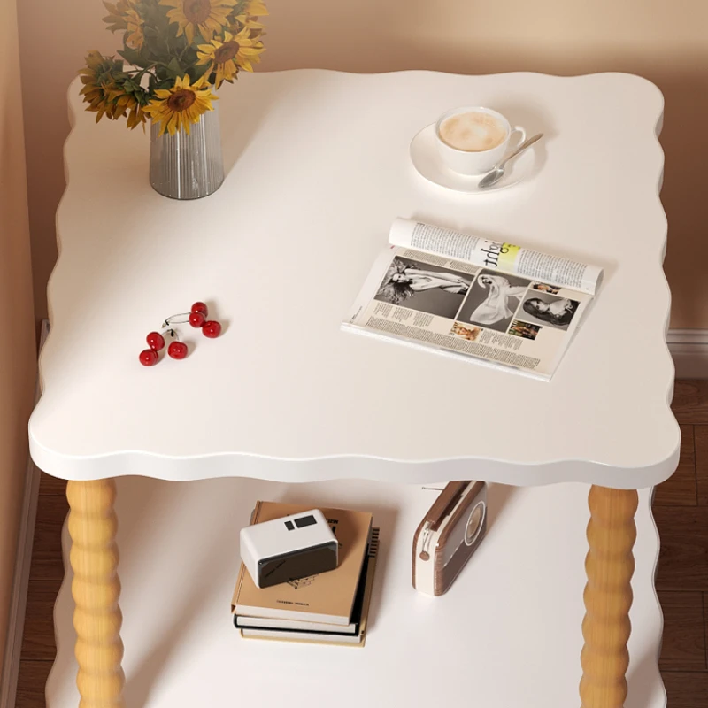 Small Square Living Rooms Sofa Table Side Lounge Coffee Corner Wheel Tea Bear Bed Bedroom Bedside Mesas Terraza Home Furniture