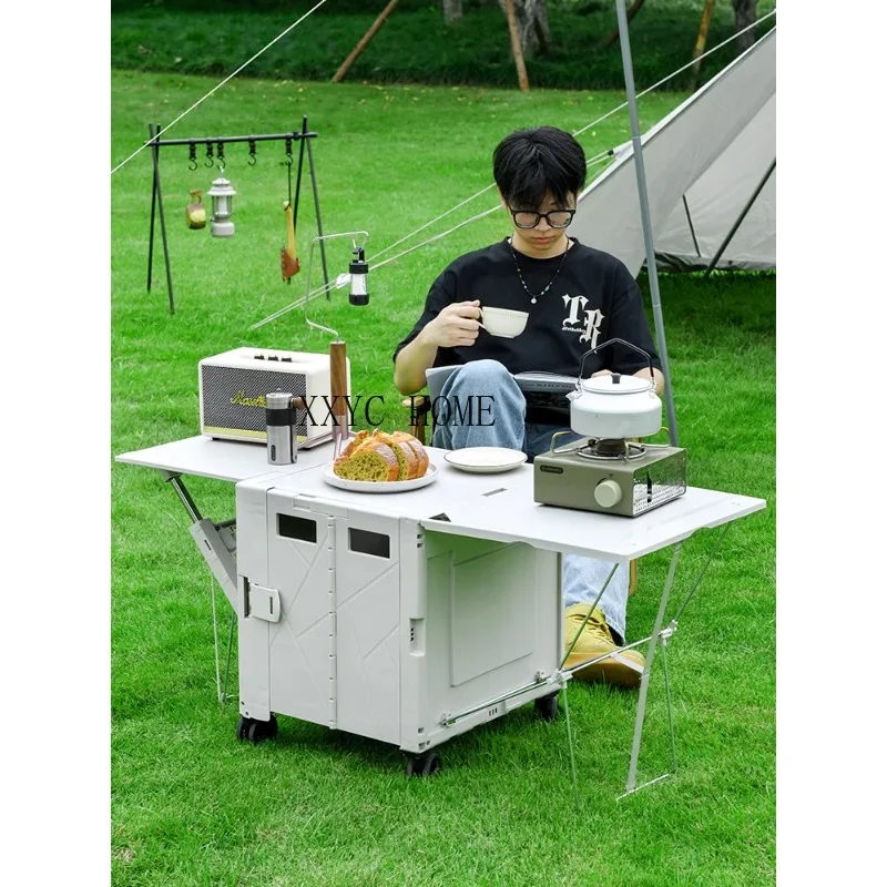 household-trolley-trolley-trailer-outdoor-camping-storage-box-table