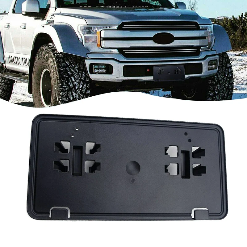 

JL3Z-17A385-BA Car Accessories Front Bumper License Plate Holder Mounting Bracket For Ford F150 F-150 2018 2019 2020 2021 17A385