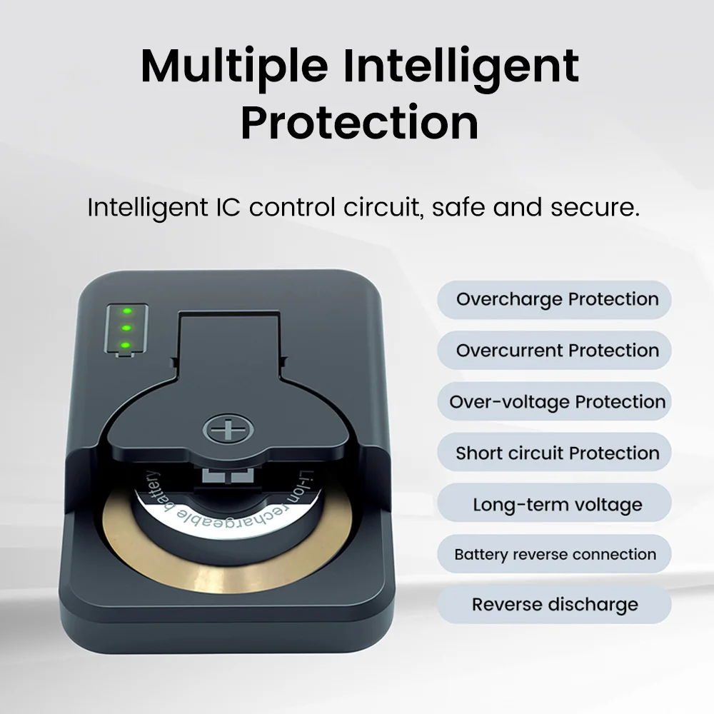 Type C Rechargeable Button Battery Charger For LIR1025 LIR1220 LIR1254 LIR1620 LIR1632 LIR2016 LIR2025 LIR2032 LIR2430 LIR2450 BEST SELLERS