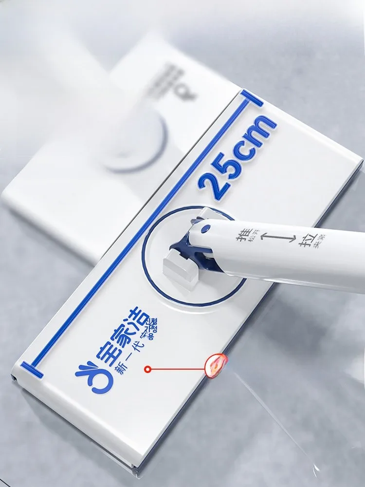 자동 대형 걸레 천 세면타월 클립 가정용 청소 도구 원터치 클린 손세탁 불필요 바오자지에 F8-03