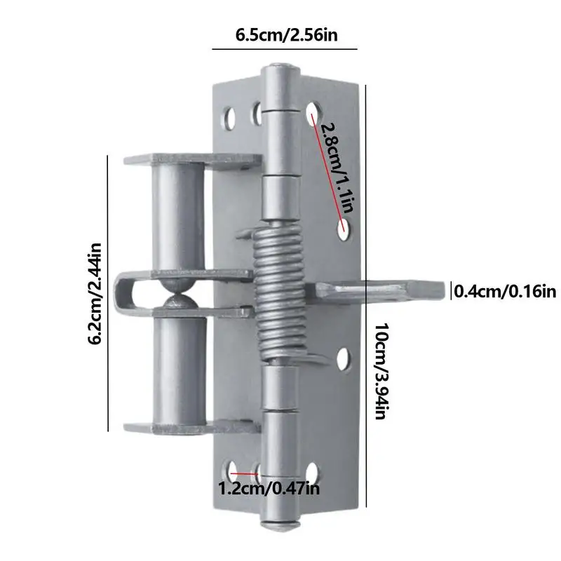 4 Inch Positioning Hinge Spring Automatic Door Closing Hinge Wooden Door Kitchen Multi-function Detachable Spring Hinges