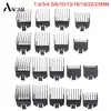 8/10Pcs T9 Universal 1.5/3/4.5/6/10/13/16/19/22/25mm Hair Trimmer Clipper Limit Comb Guide Sets Limit Calipers Tools 1