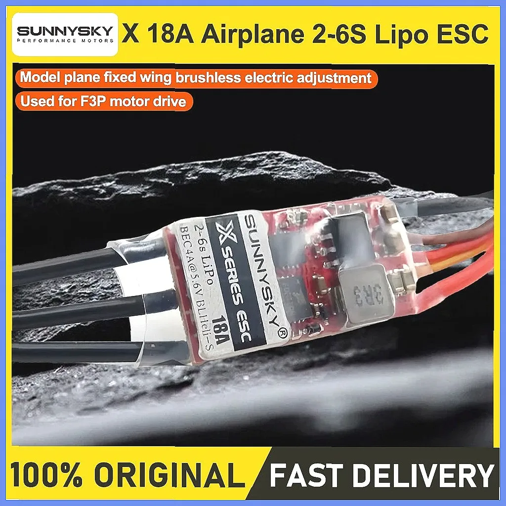 ESC SunnySky X 18A 2-6S BLHeli_S BEC 4A pour drone FPV