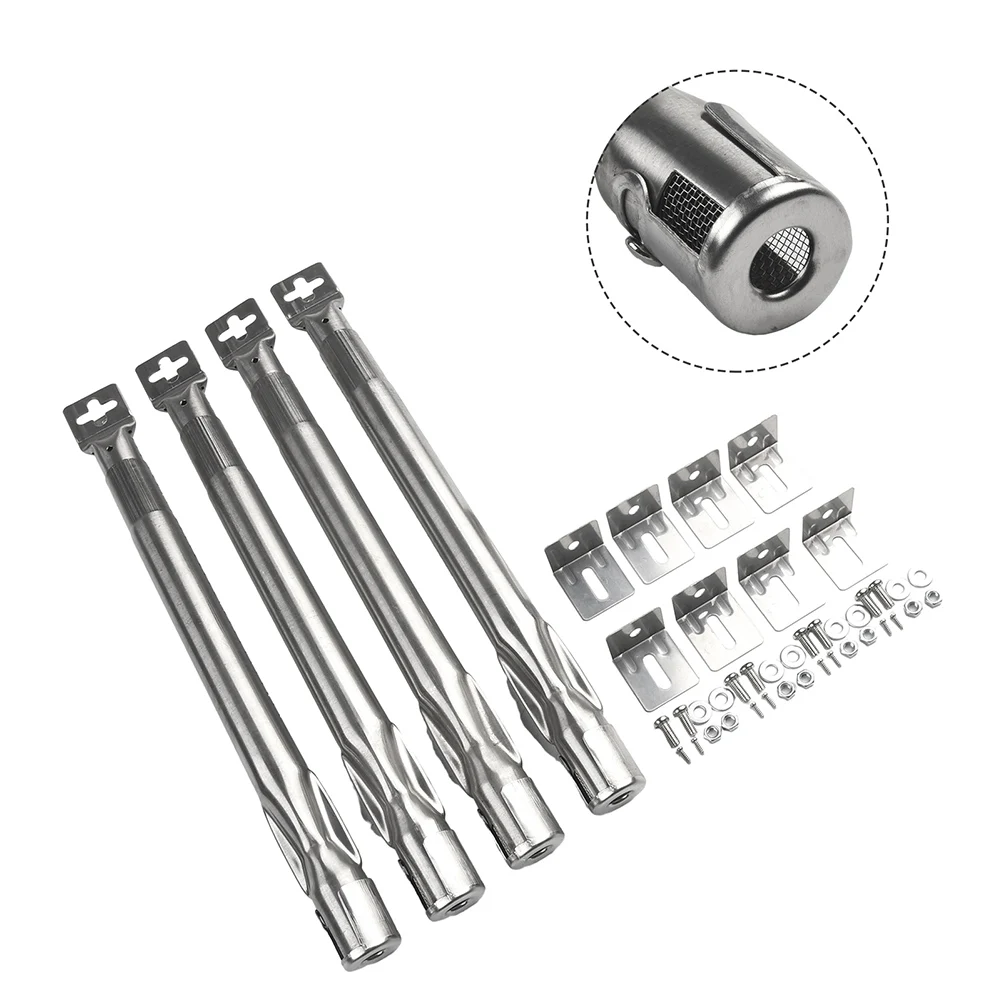 Grill Burner Tubes 6PCS/Set Stainless Steel for Gas Grills 35-42 Cm