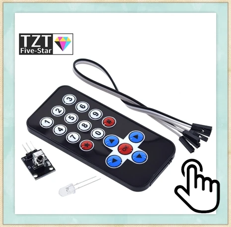 TZT 1/3Set IR Infrarot Sender Modul Ir Digital 38khz Infrarot Empfänger Sensor Modul Mit Fernbedienung für Arduino – Detail 4