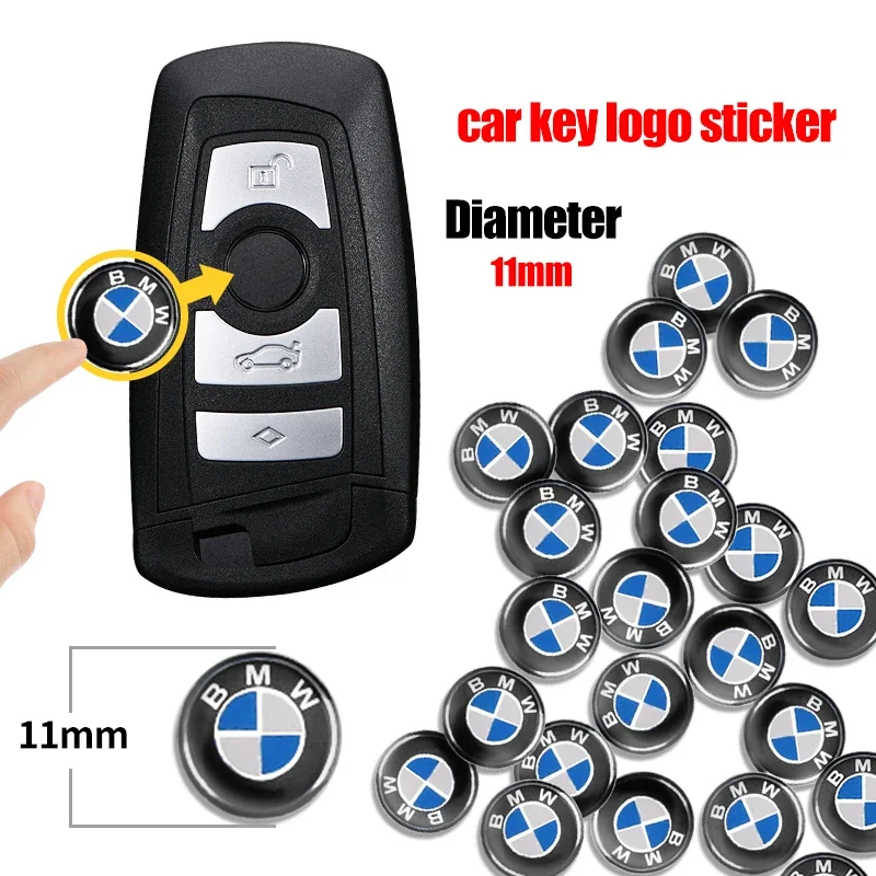 Remote Key Sticker 11/14mm Car Radio button For BMW M Performance E46 E47 E49 F30 F80 E36 E46 E93 E92 F34 F31 Z4 X7
