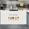 Kitchen Cabinet Curtains Home Decor Short Cabinet Curtain Shelf Short Privacy Curtains Dust Oil Fume Proof Cabinet Skirt Curtain 3