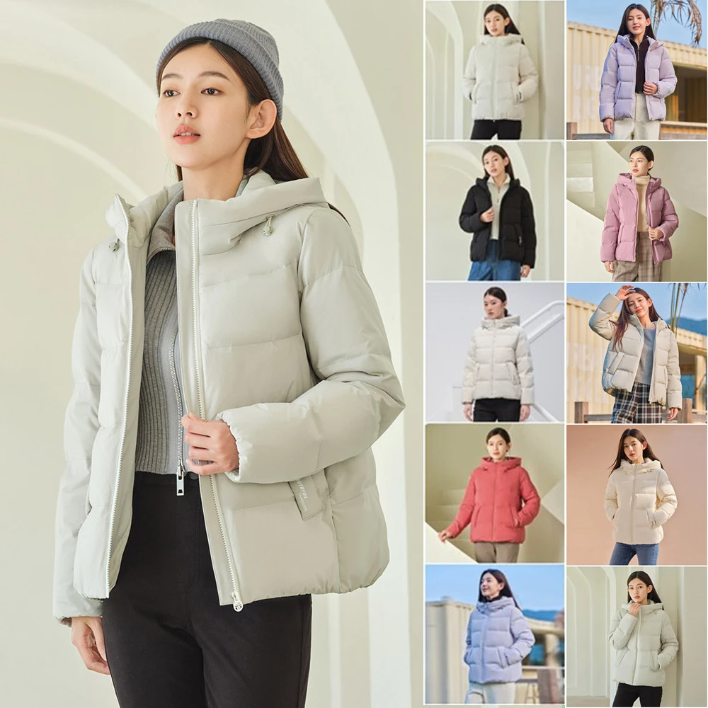 

TANBOER Factory Direct High Quality New Winter Cream Short Ladies Down Jacket TD336332