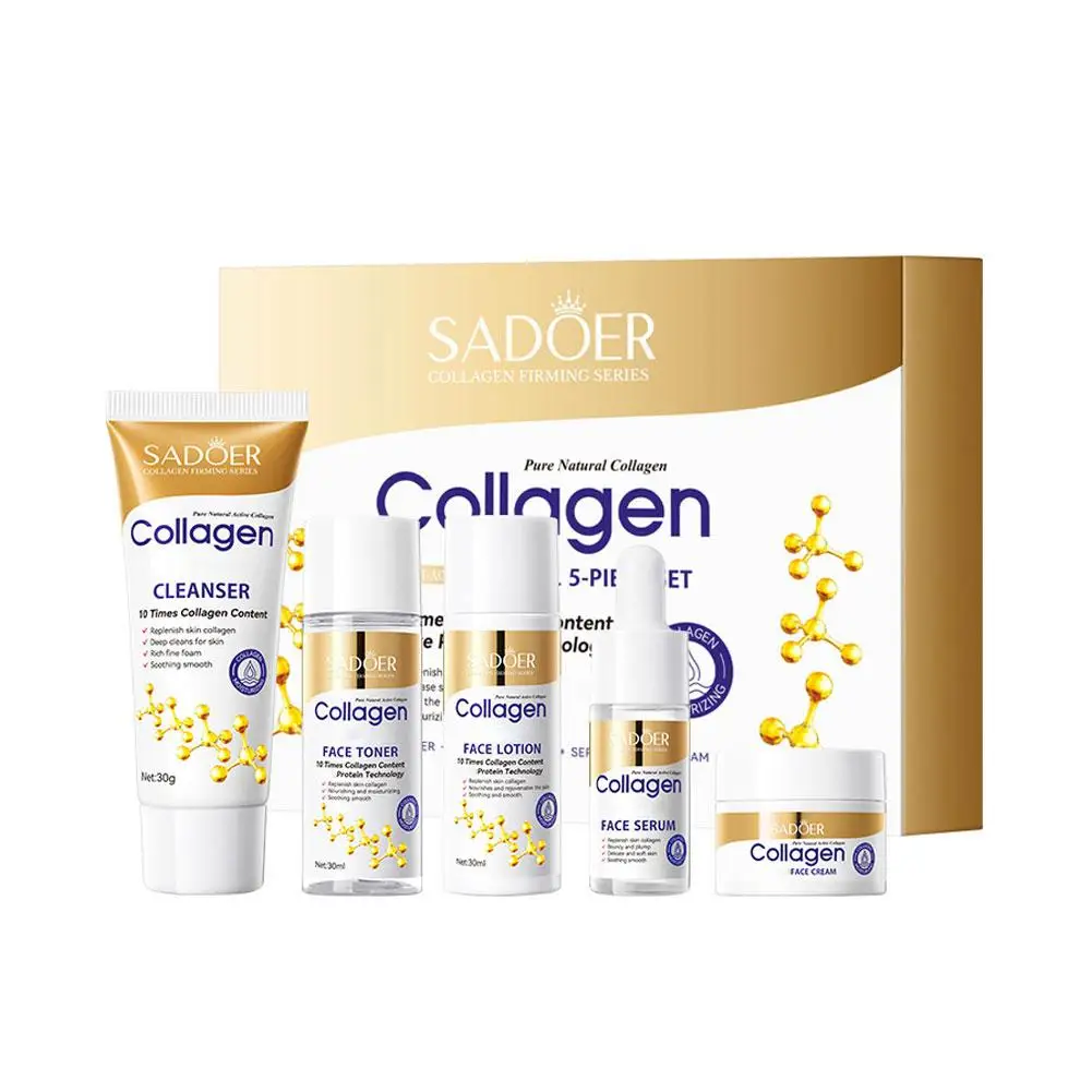 Powerful Collagen Skincare Kit: Firming & Moisturizing 5-Piece Set