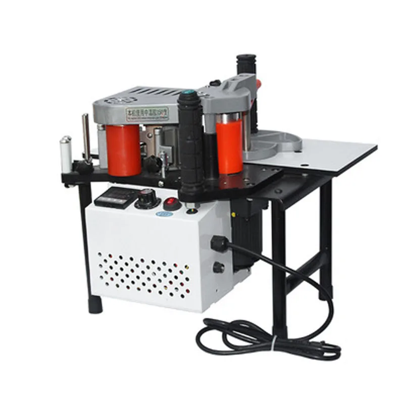900W Small Manual Edge Banding Machine Double Side Gluing Portable Edge Bander Woodworking Banding Machine 220V