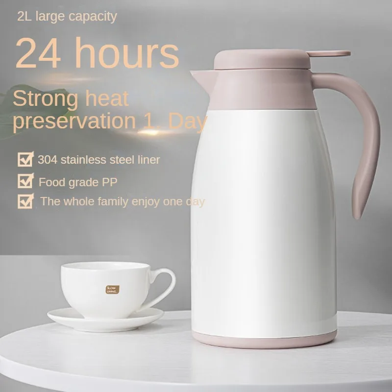 

304 Stainless Steel Insulated Vacuum Flask With Large Capacity Of 2 Liters Suitable For Hotels For Keeping Coffee Or Water Hot