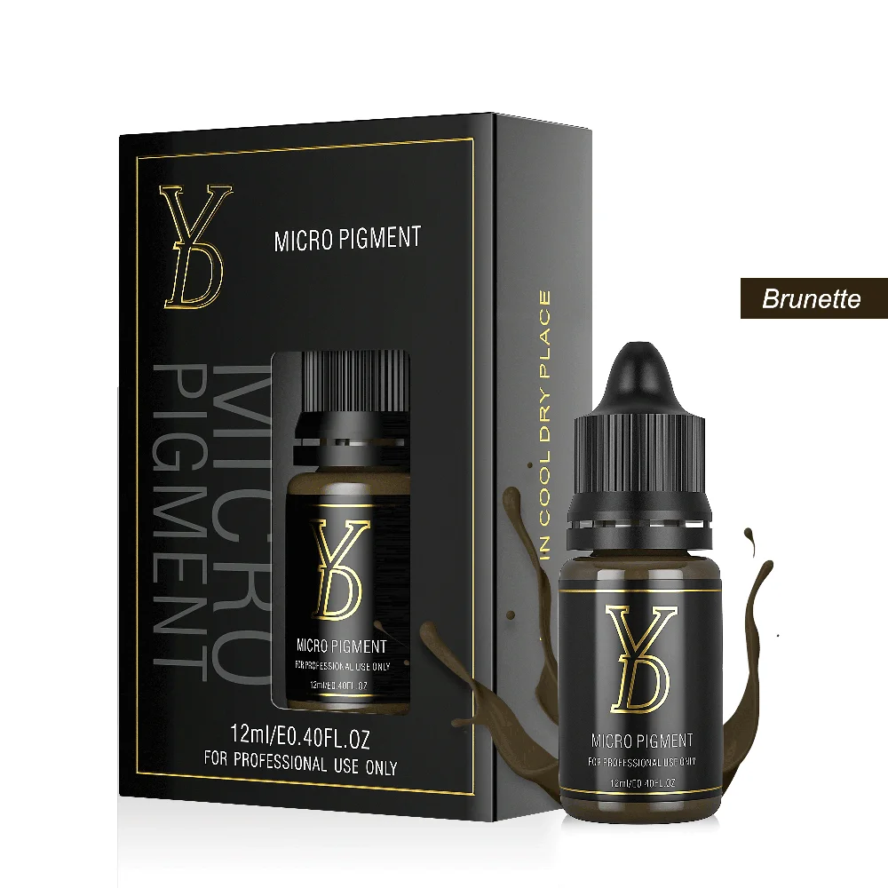 YD PMU Liquid Pigment Tattoo Ink 12ML Professional Eyebrow Beauty Micropigmentation Permanent Makeup Inks
