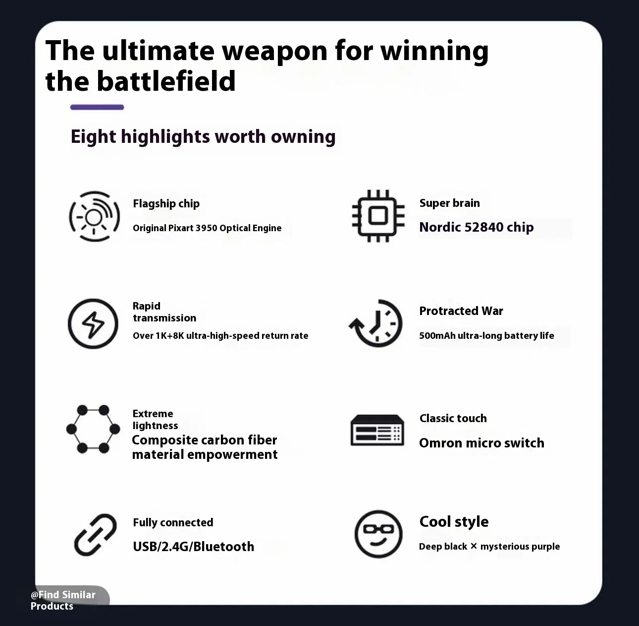 Ipi Qi Mouse Ipi Qi Pro Carbon Fiber Wireless 8k Mouse 3 Mode