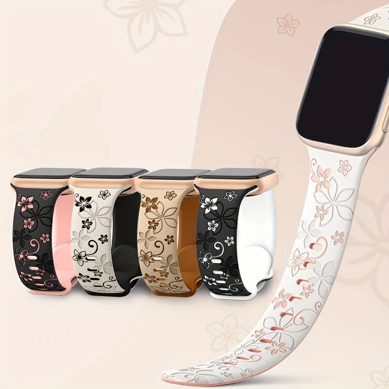 Engraved Women's Watch Band Bracelet