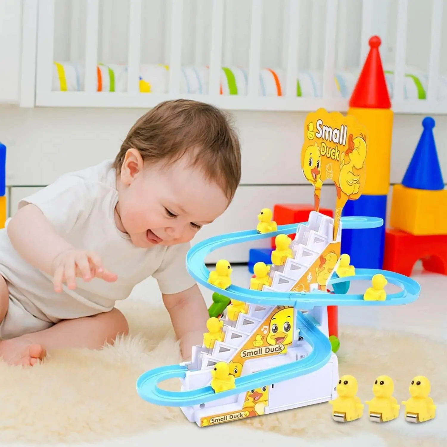Ducks Electric Singing Toys Duck Slides