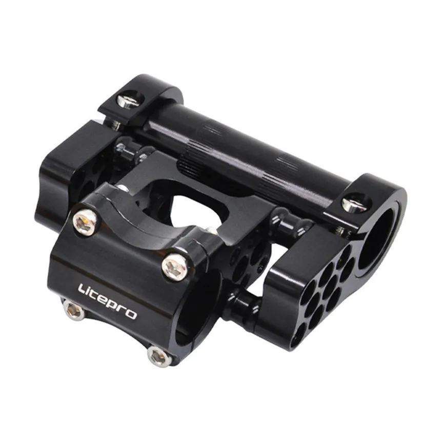LP Litepro  Folding Bike Porous Stems Adjustable Dual Stem Bicycle 25.4MM Deformation Aluminum Alloy