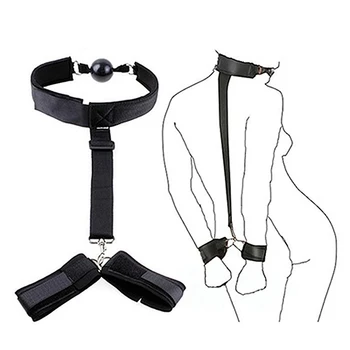 Unisex Sex Toy Self Bondage Handcuffs Restraint Set Adult BDSM Toy SM Game Secret under bed restraint sex toys for woman 1