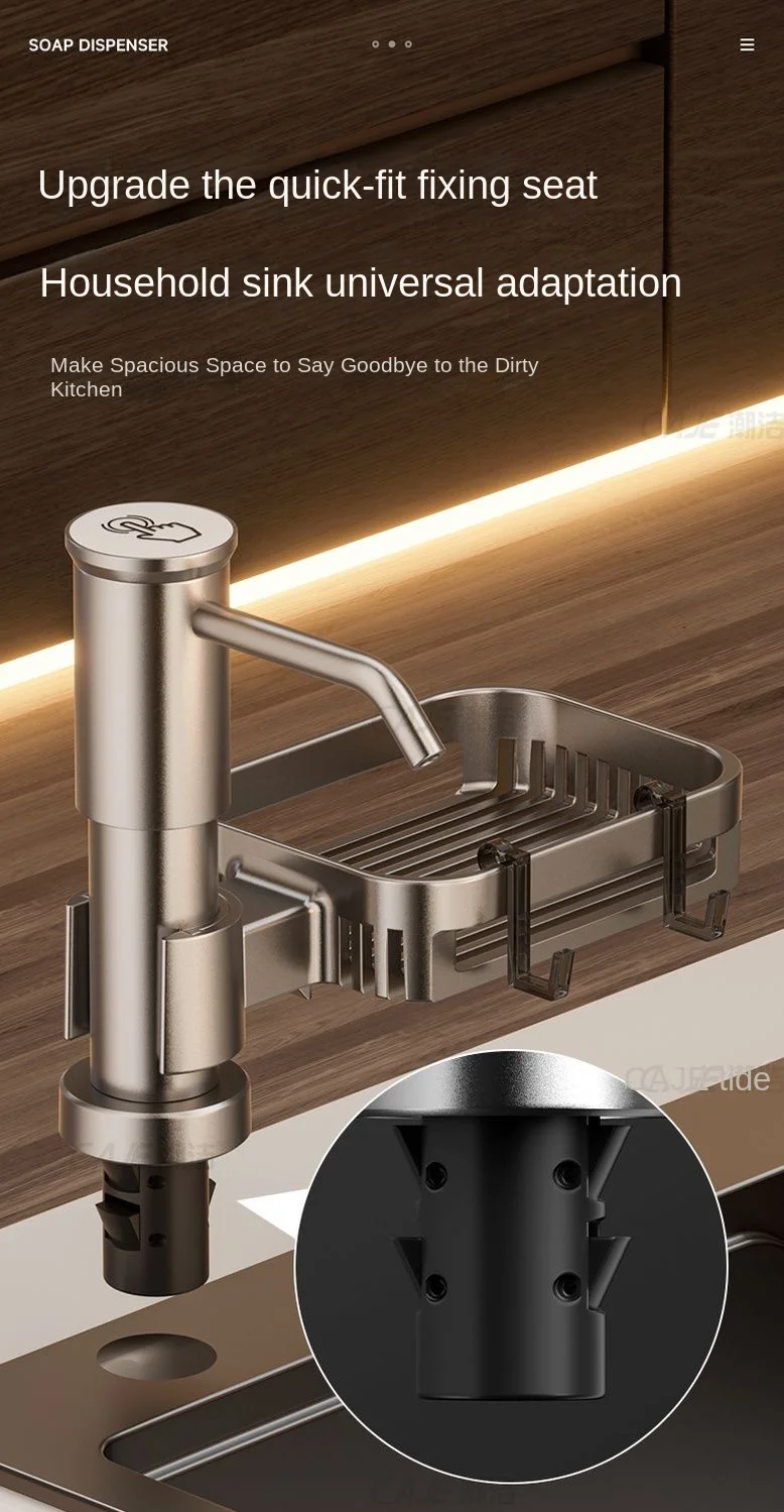 Kitchen Sink Soap Dispenser Sink Detergent Press Household Washing Basin Soap Extension Tube Detergent Pressurizer